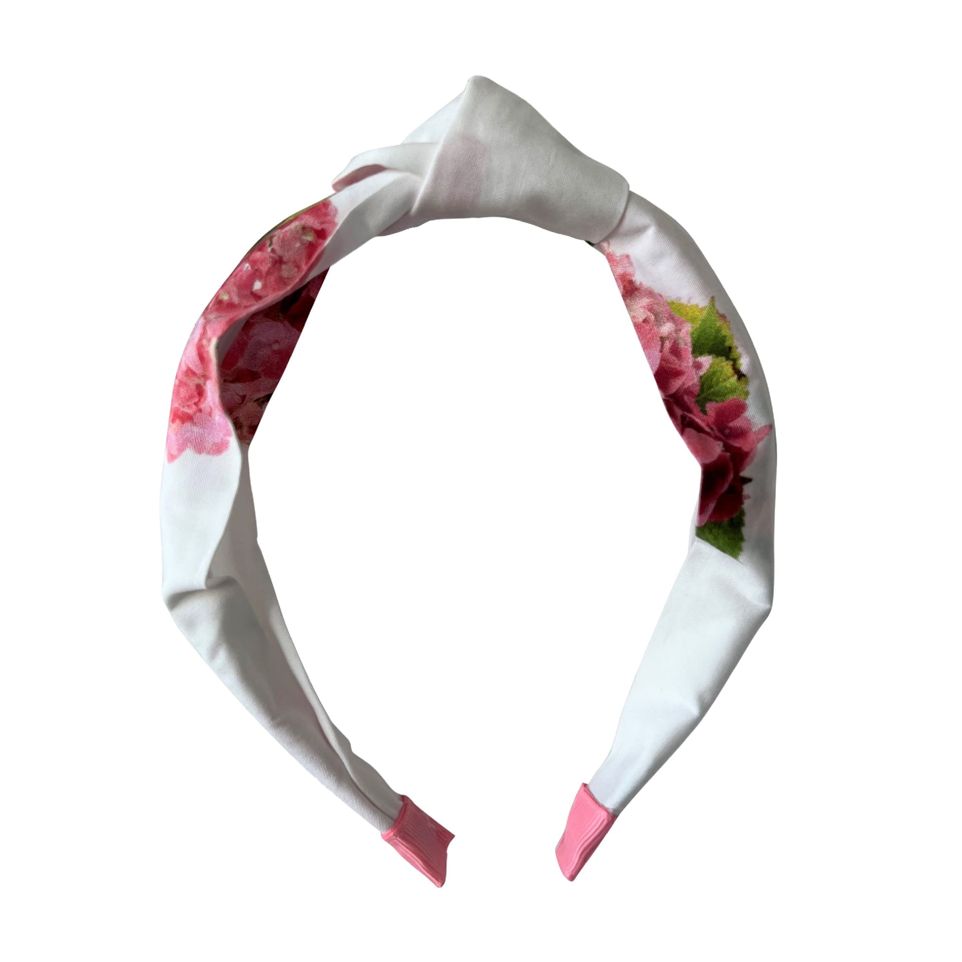 Pink hydrangeas headband