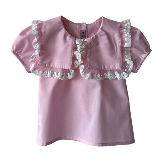 Pink 2 collar blouse Pink 2 collar blouse