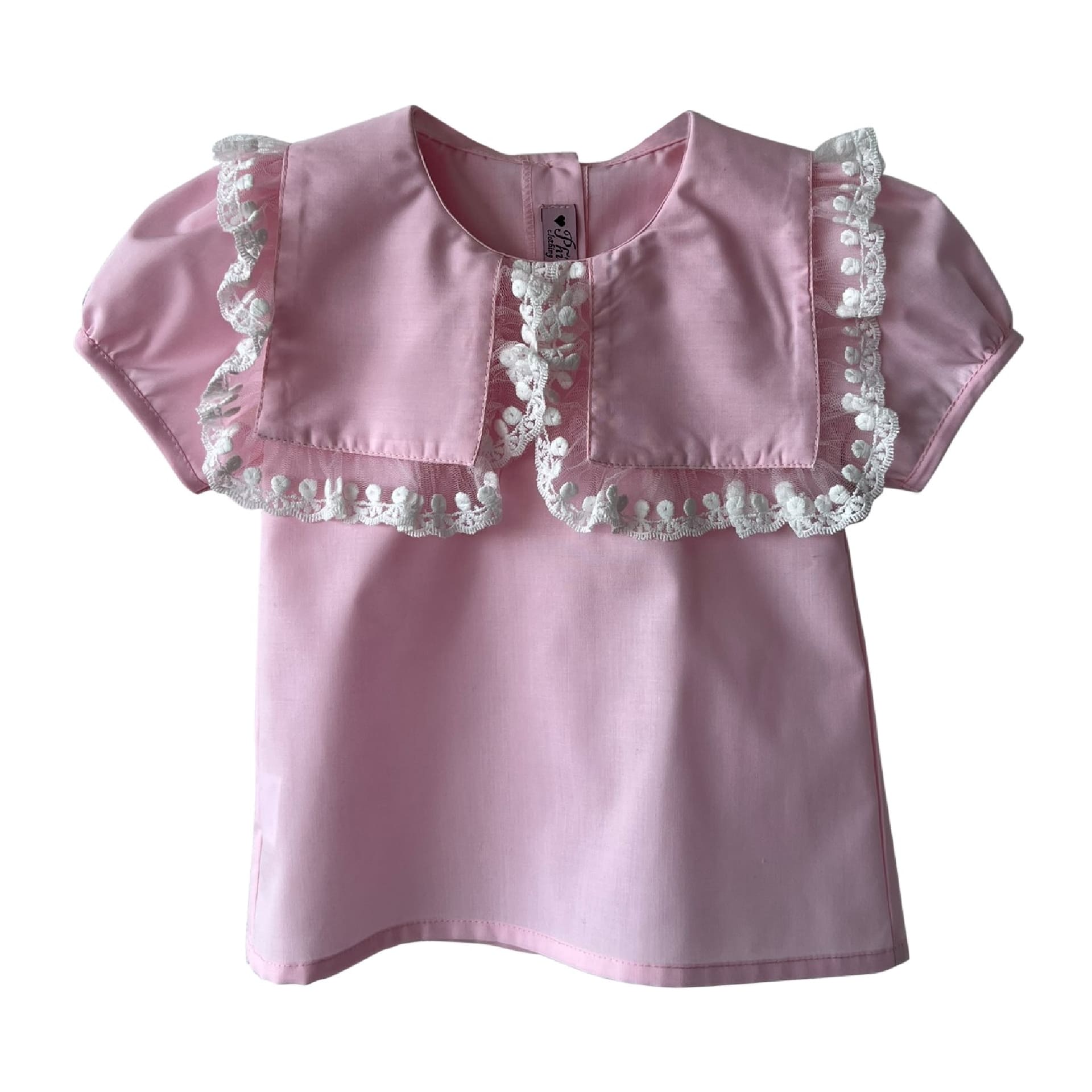 Pink 2 collar blouse