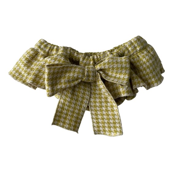 Green pied de poule bloomer Green pied de poule bloomer