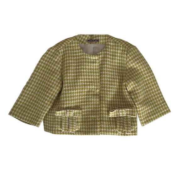 Green pied de poule jacket