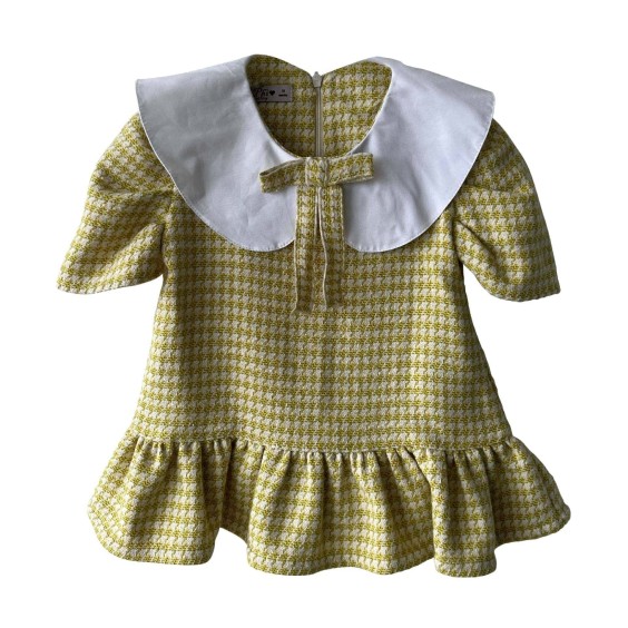 Green pied de poule dress Green pied de poule dress