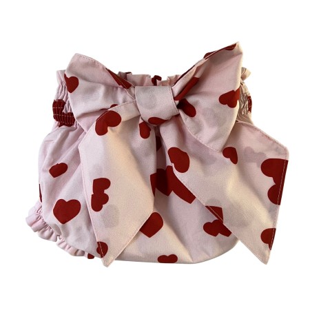 Pink with red hearts knicker