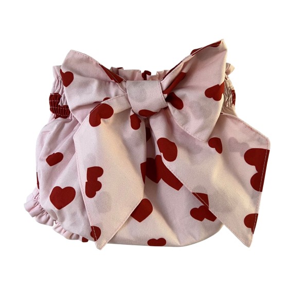 Pink with red hearts knicker Pink with red hearts knicker