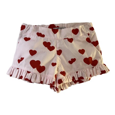 Pink with red hearts shorts