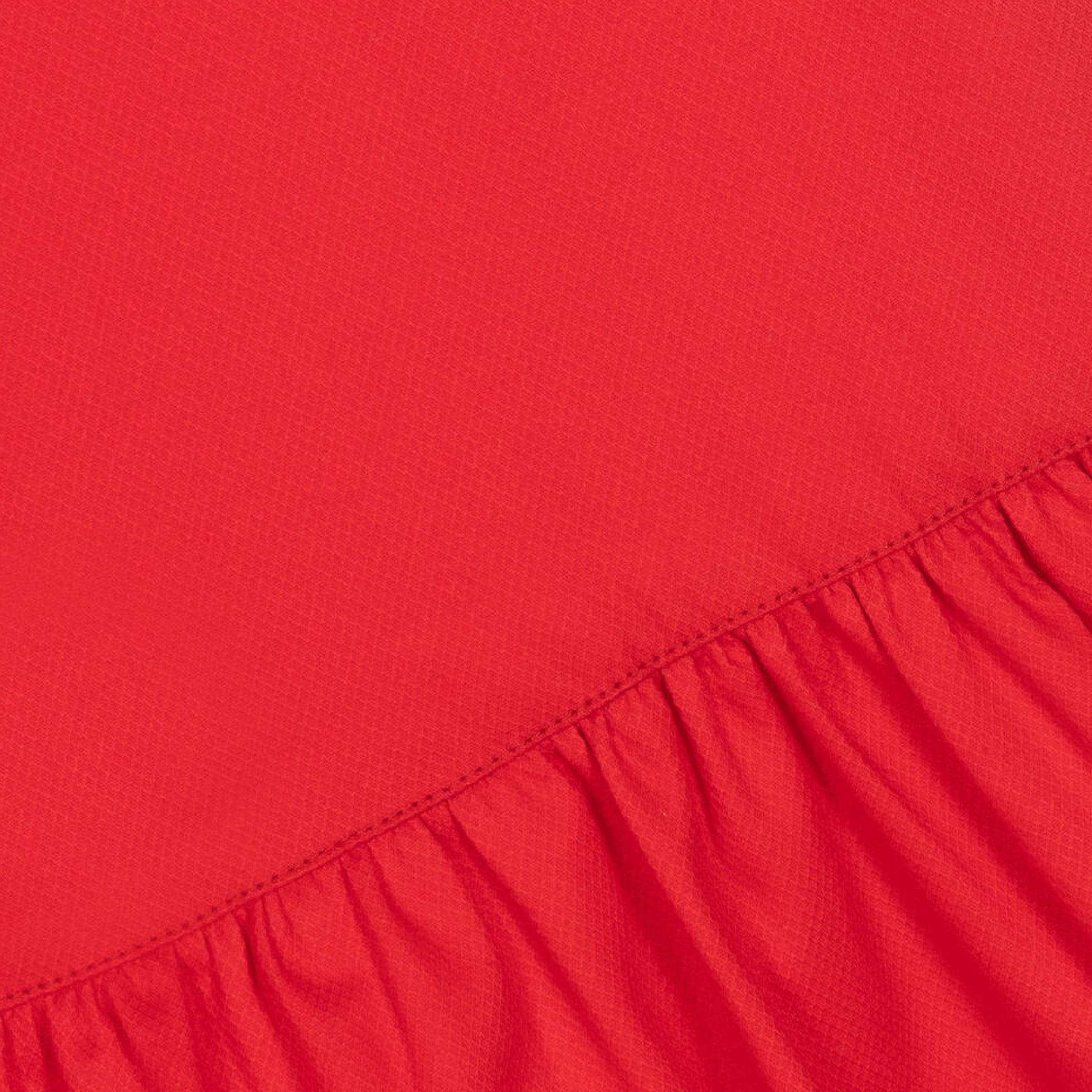 Red piquett dress
