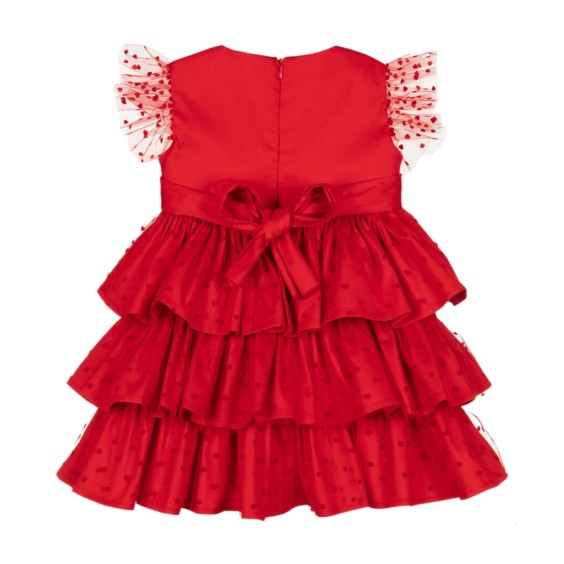 Red tule with hearts and piquett dress