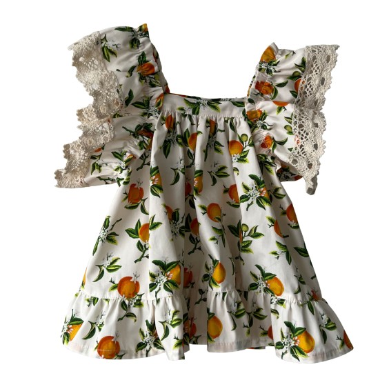 Oranges tunic with lace Oranges tunic with lace