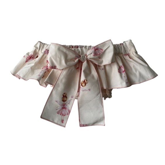 Ivory with ballerinas bloomer Ivory with ballerinas bloomer