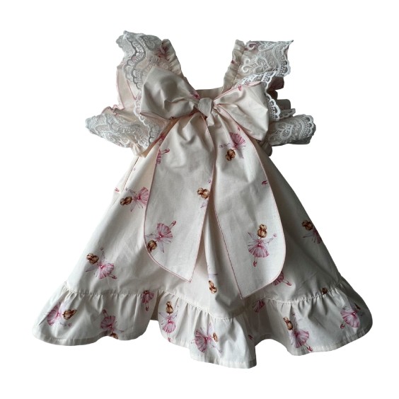 Ivory with ballerinas dress with tule