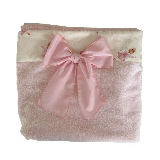 Ivory with ballerinas beach towel
