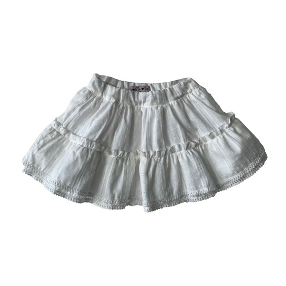 Ivory with silver skirt