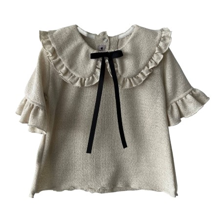 Blusa em malha creme