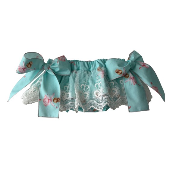 Blue with ballerinas tule bloomer Blue with ballerinas tule bloomer