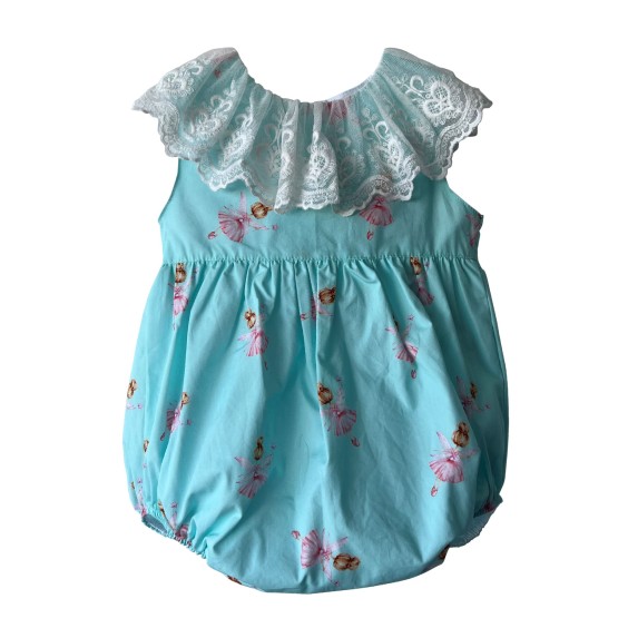 Blue with ballerinas tule romper Blue with ballerinas tule romper