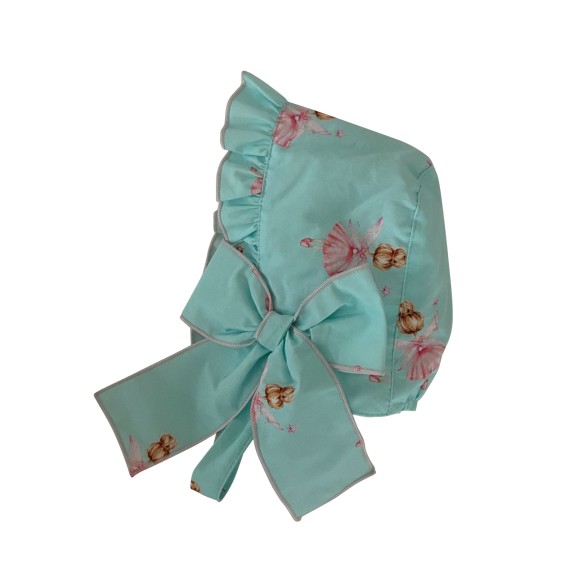 Blue with ballerinas bonnet Blue with ballerinas bonnet