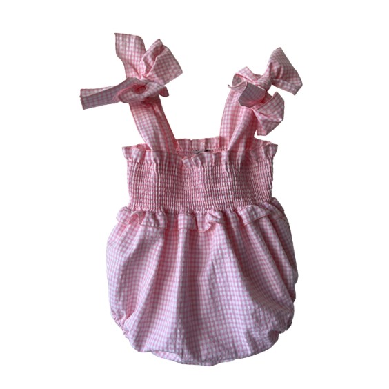 Pink vichy romper Pink vichy romper