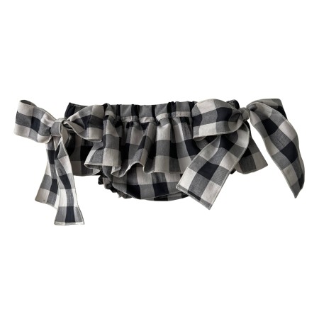 Black and white check bloomer Black and white check bloomer