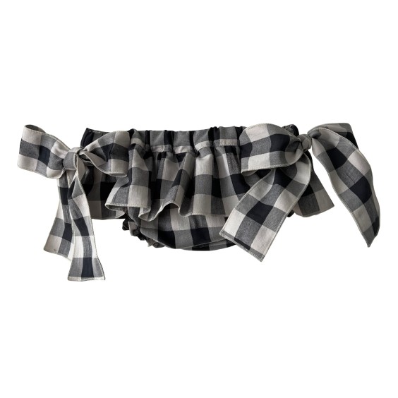 Black and white check bloomer Black and white check bloomer