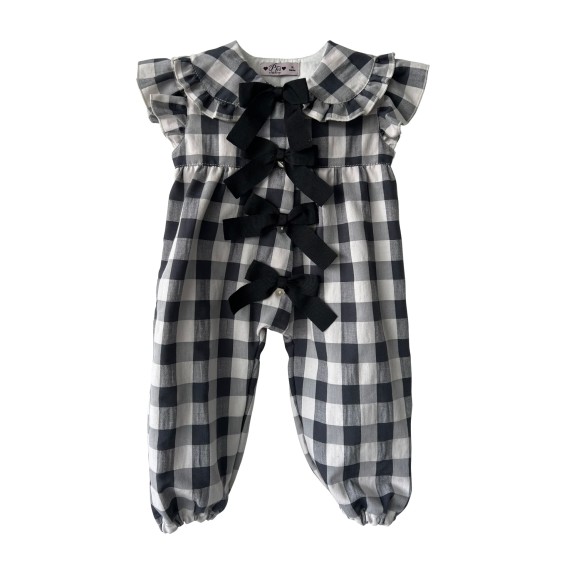 Black and white check jumpsuit Black and white check jumpsuit