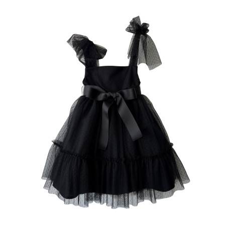 Black tule dress