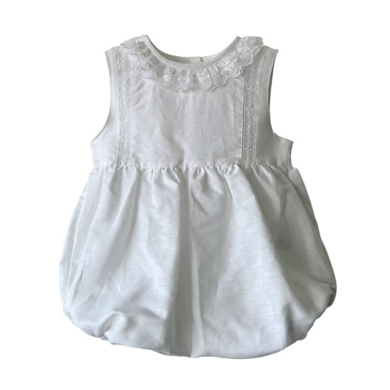 White linen romper White linen romper