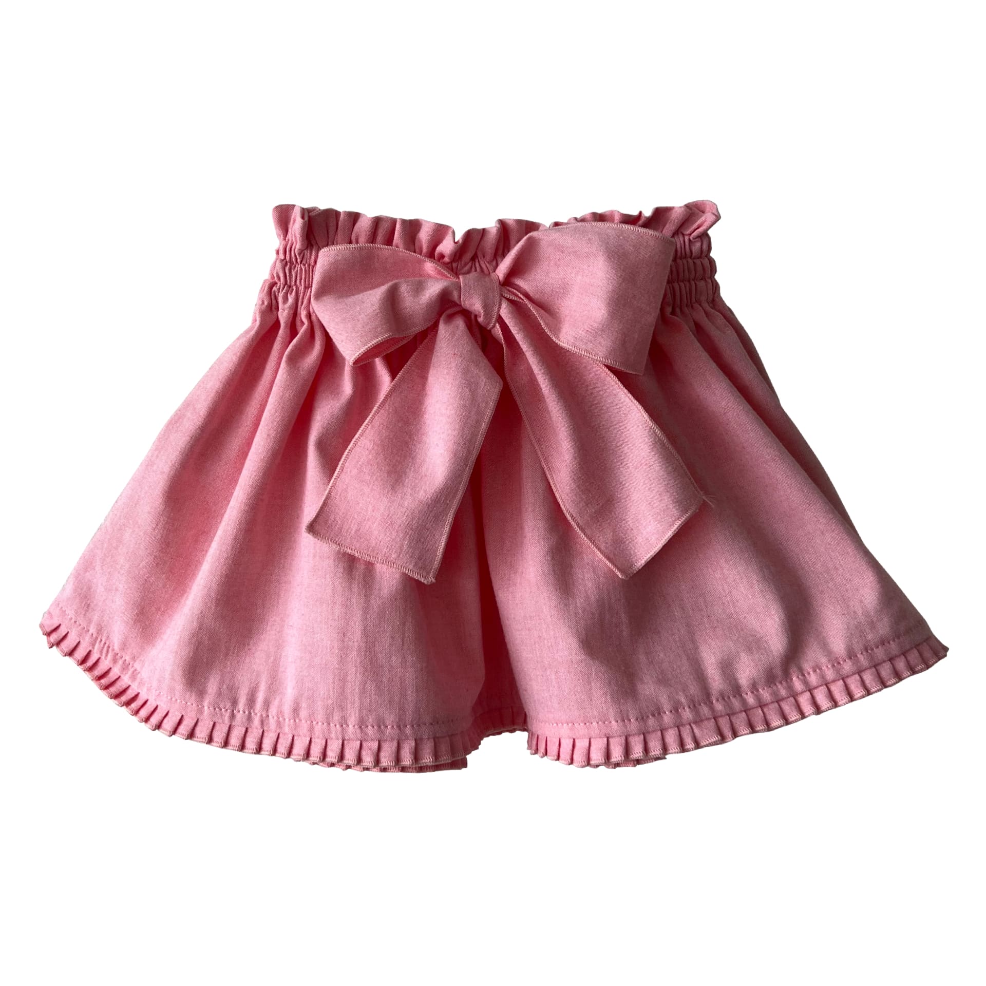 Pink chambray skirt