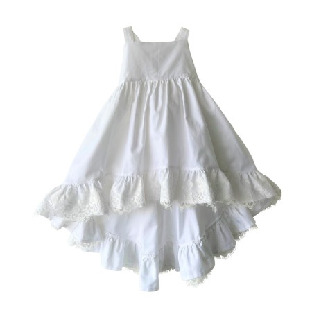 White loxford long dress