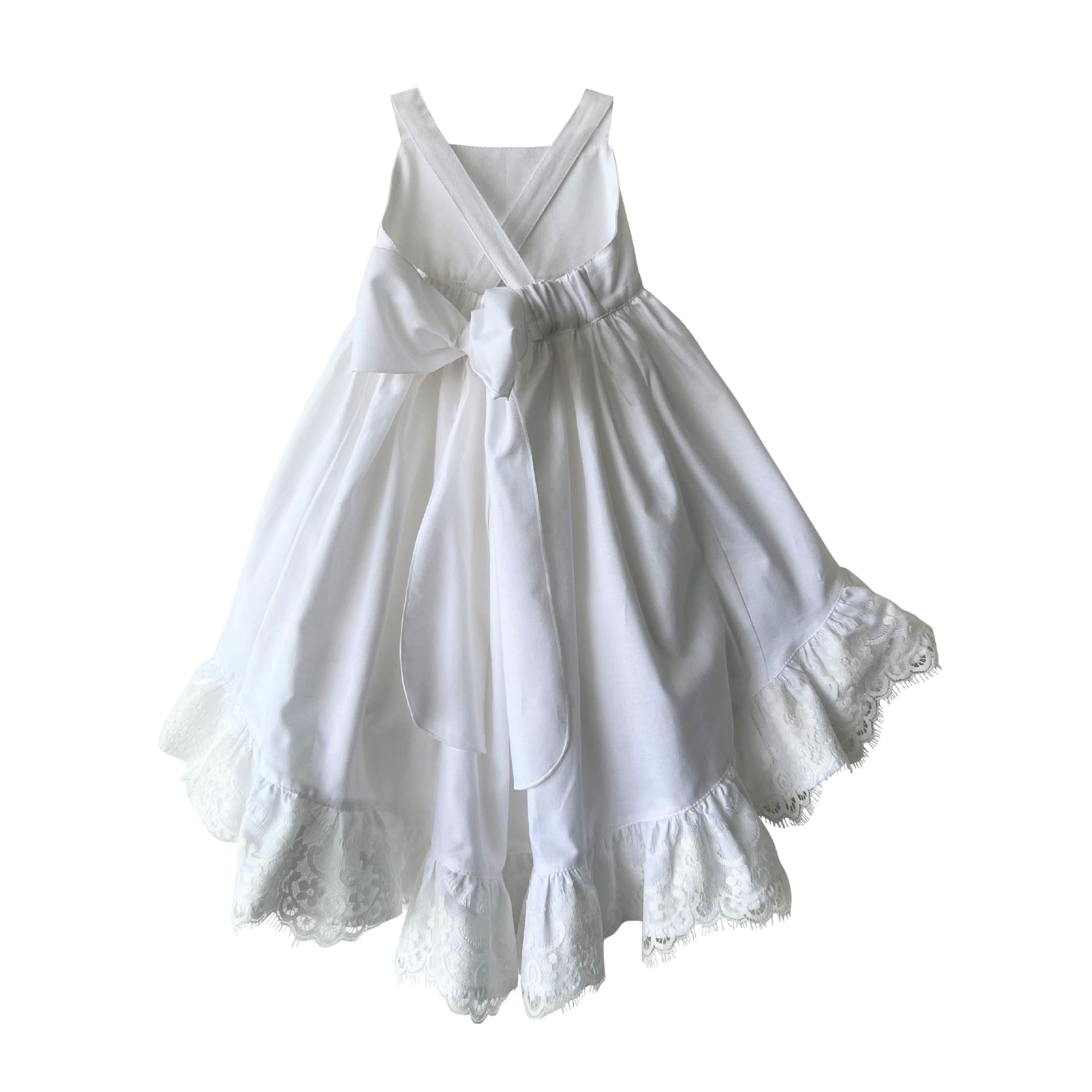 White oxford long dress