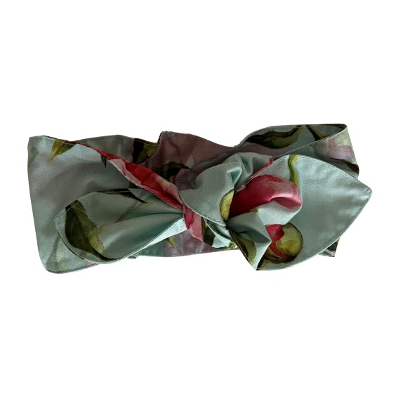 Bandeau menthe � fleurs