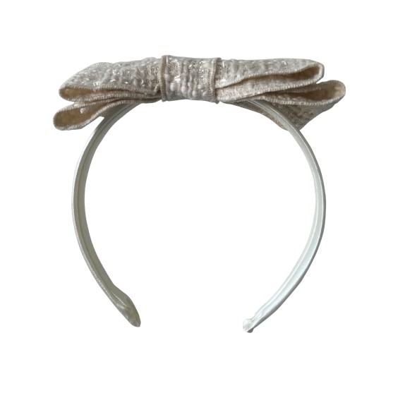 Ivory chanel headband