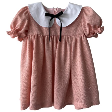 Robe en maille rose