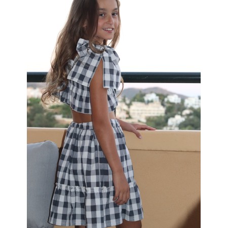 Black and white check skirt Black and white check skirt