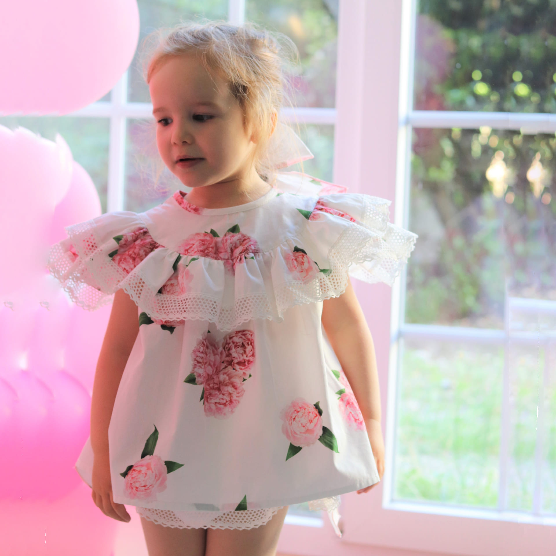 Peony frill blouse