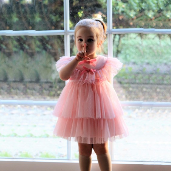 Pink tule dress