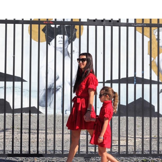 Red dress woman