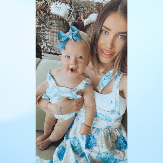 Vestido hortnsias azuis