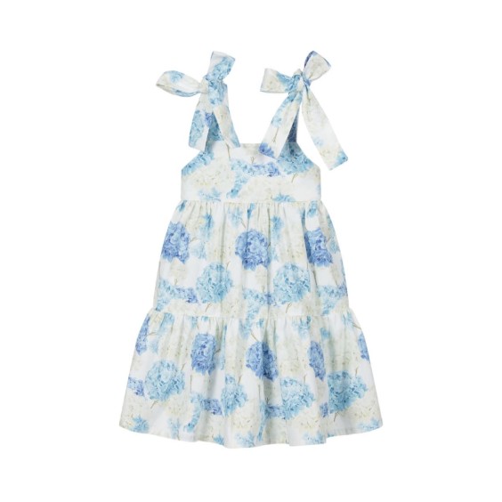 Vestido hortnsias azuis - mulher