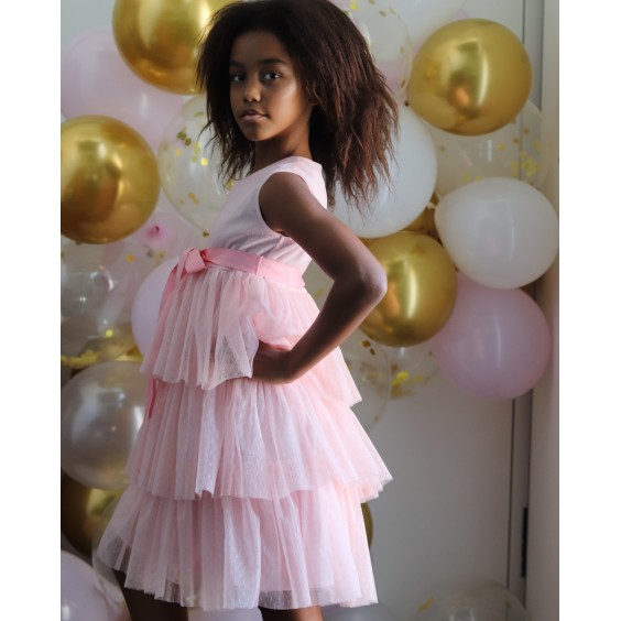 Pink tule dress