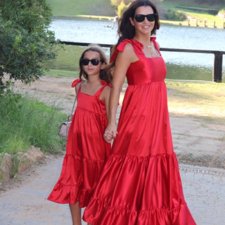Robe rouge longue - femme Robe rouge longue - femme