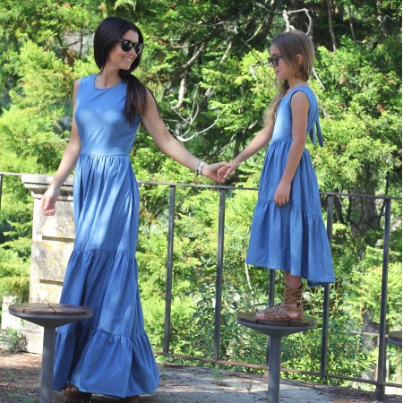 Denim long dress Denim long dress