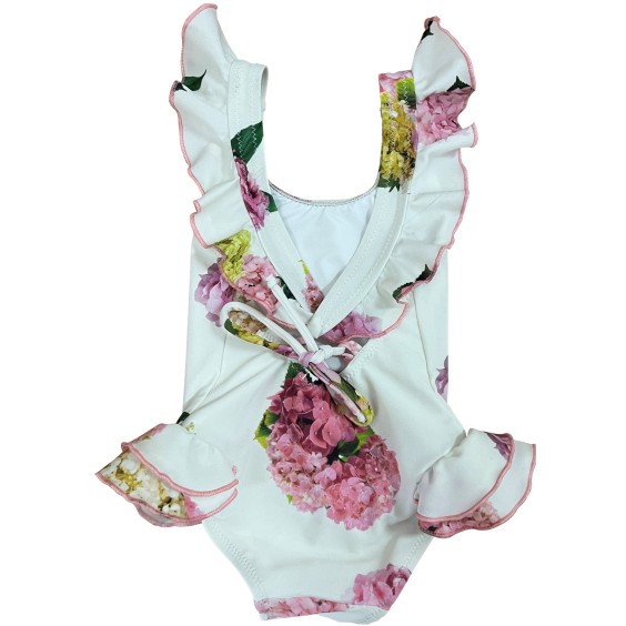 Pink hydrangeas swimsuit