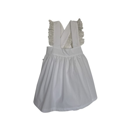 White pinafore dress