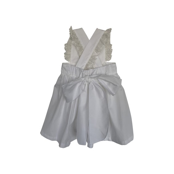 White pinafore dress