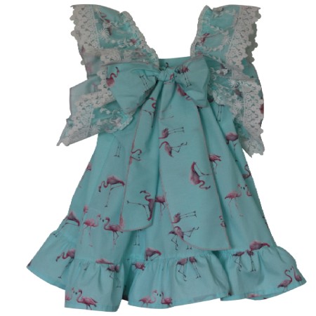 Flamingos tule dress