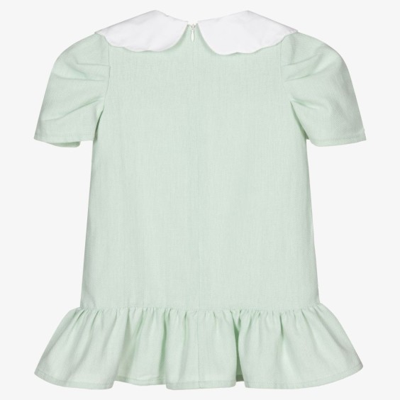 Green frill dress