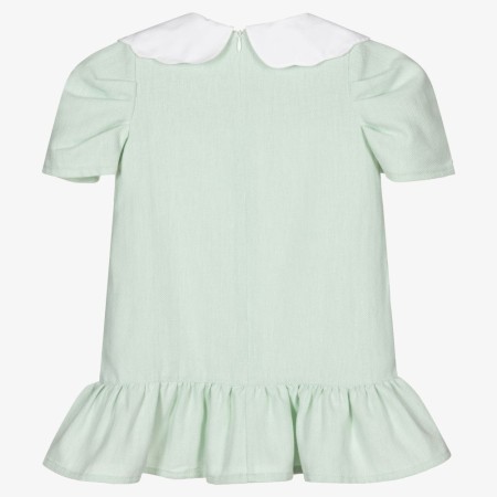 Robe verte à volants Robe verte à volants
