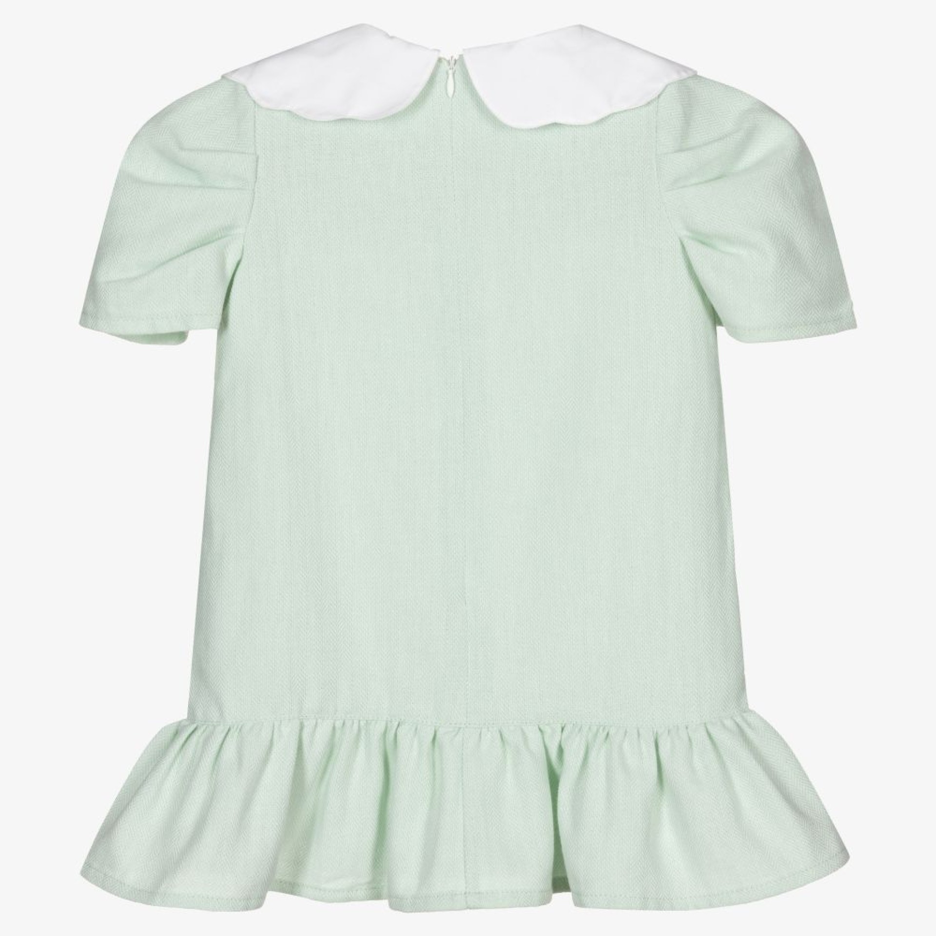 Green frill dress
