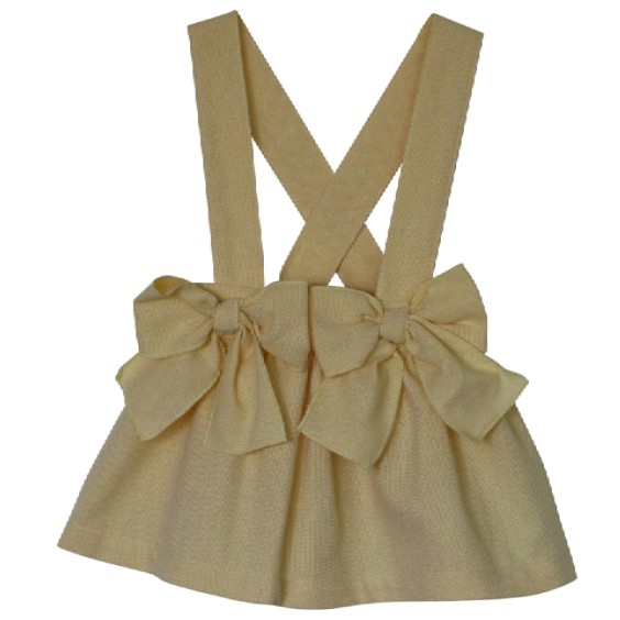Yellow skirt with braces Yellow skirt with braces