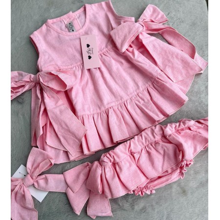 Pink chambray bloomer Pink chambray bloomer